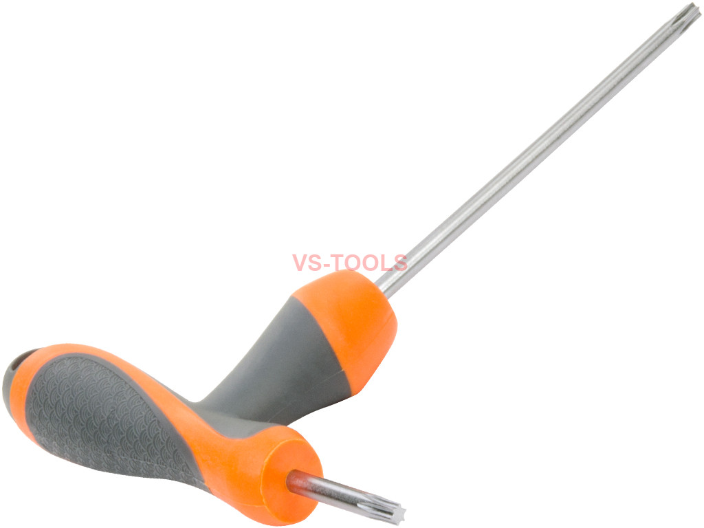 T10 THandle Torx Torque 6 Point Star Key CRV TPR Screwdriver